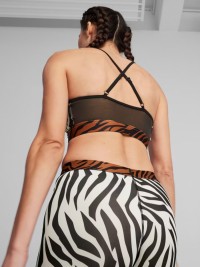Бра жіночий Puma MOVE ANIMAL REMIX BRA чорний 52481887 изображение 4