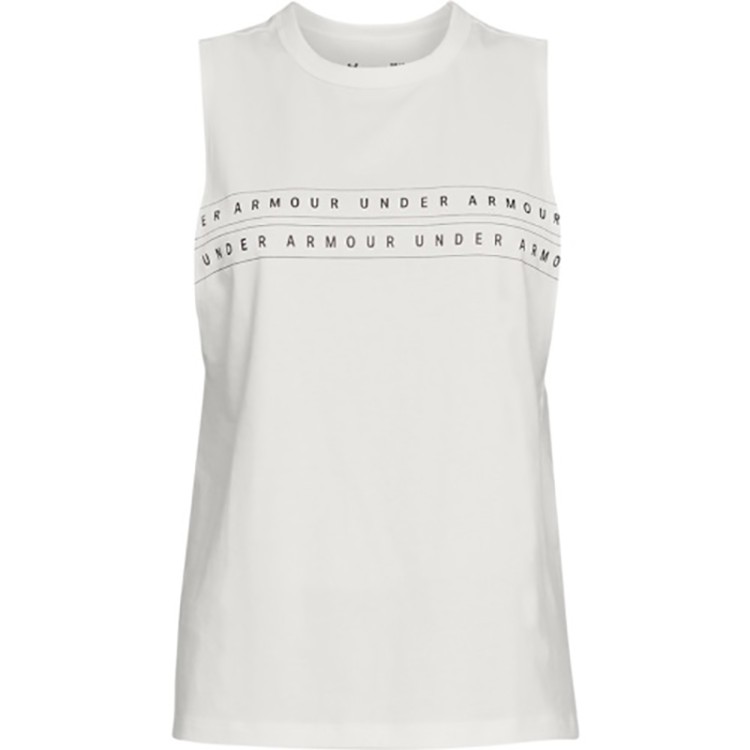Майка женская Under Armour GRAPHIC WM MUSCLE TANK белая 1333203-112 изображение 1