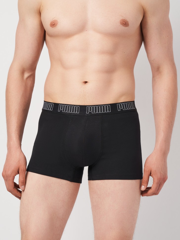 Нижнее белье мужское Puma EVERYDAY TRUNK 2P черное 93832101 изображение 4