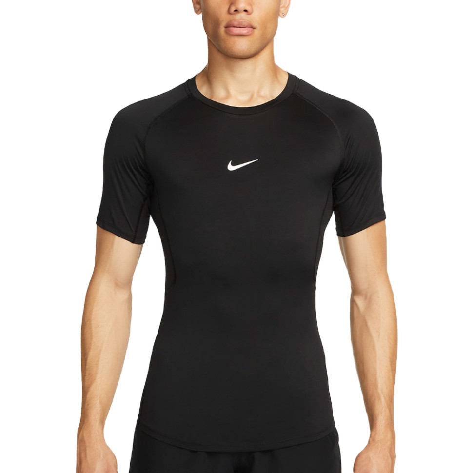 Футболка чоловіча Nike M NP DF TIGHT TOP SS чорна FB7932-010 — фото 1