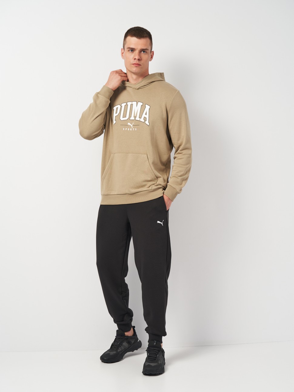 Костюм чоловічий Puma PUMA SQUAD Hooded Suit TR бежевий 68190167 — фото 6