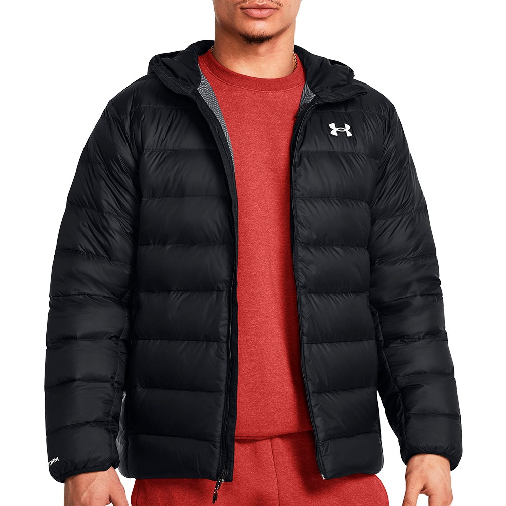 Куртка мужская Under Armour LEGEND DOWN HOODED JACKET черная 1385837-001
