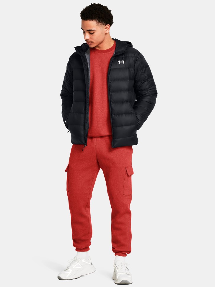 Куртка чоловіча Under Armour LEGEND DOWN HOODED JACKET чорна 1385837-001 изображение 4