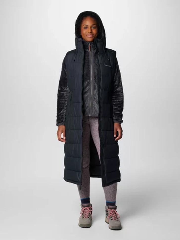 Жилет жіночий Columbia Pike Lake™ Long Vest чорний 2089281-010 изображение 5
