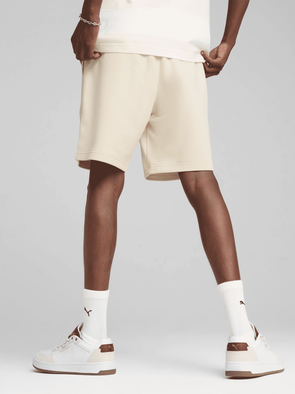 Шорти чоловічі Puma CLASS Shorts бежеві 68465387 — фото 3