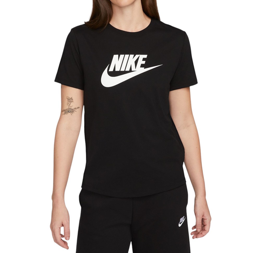 Футболка жіноча Nike W NSW CLUB SS TEE ICN FTRA чорна DX7906-010 — фото 1