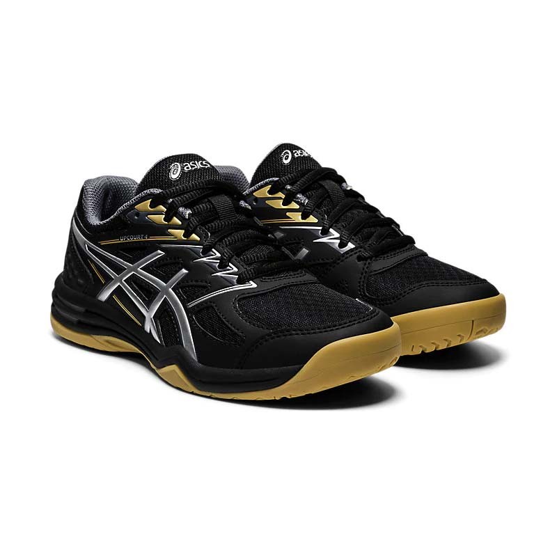 Кросівки дитячі Asics Upcourt 4 Gs чорні 1074A027-001  — фото 3