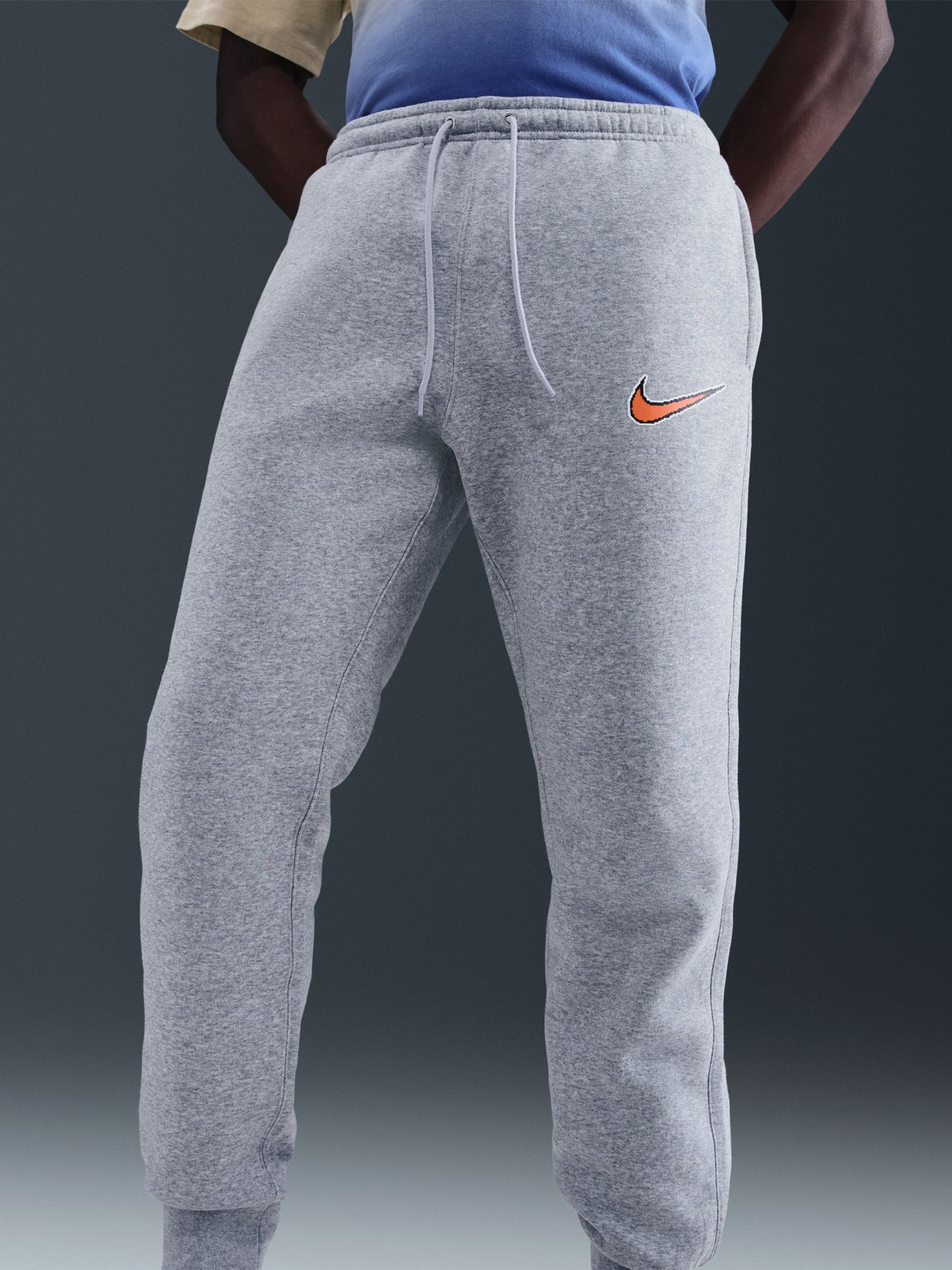 Брюки мужские Nike M NK CLUB BB JGGR NEO VARSITY серые HV0865-063 изображение 2