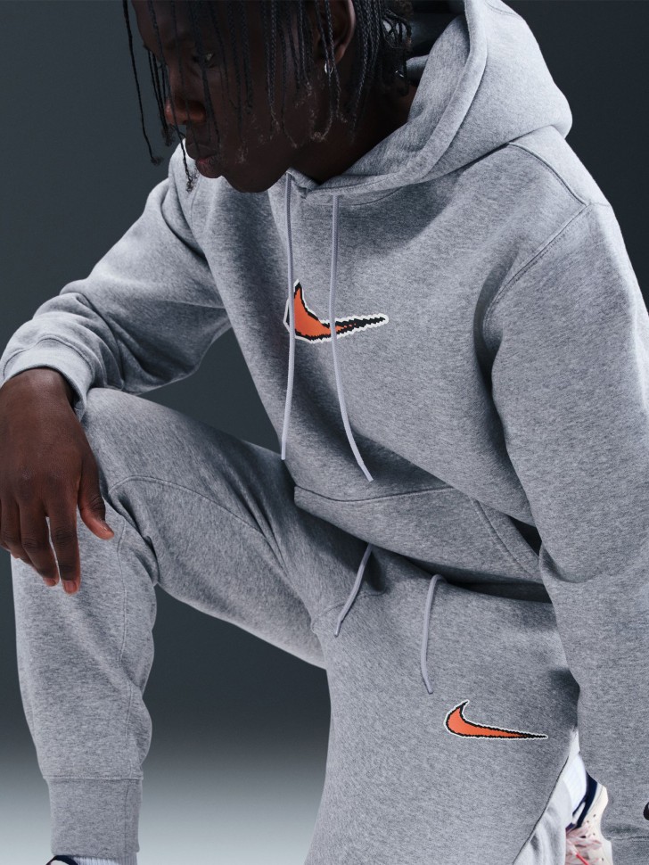 Штани чоловічі Nike M NK CLUB BB JGGR NEO VARSITY сірі HV0865-063 изображение 4