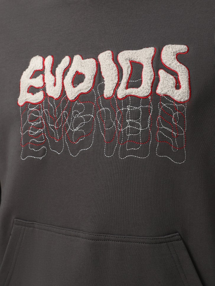Толстовка чоловіча Evoids Thistle темно-сіра 552567-020 изображение 4