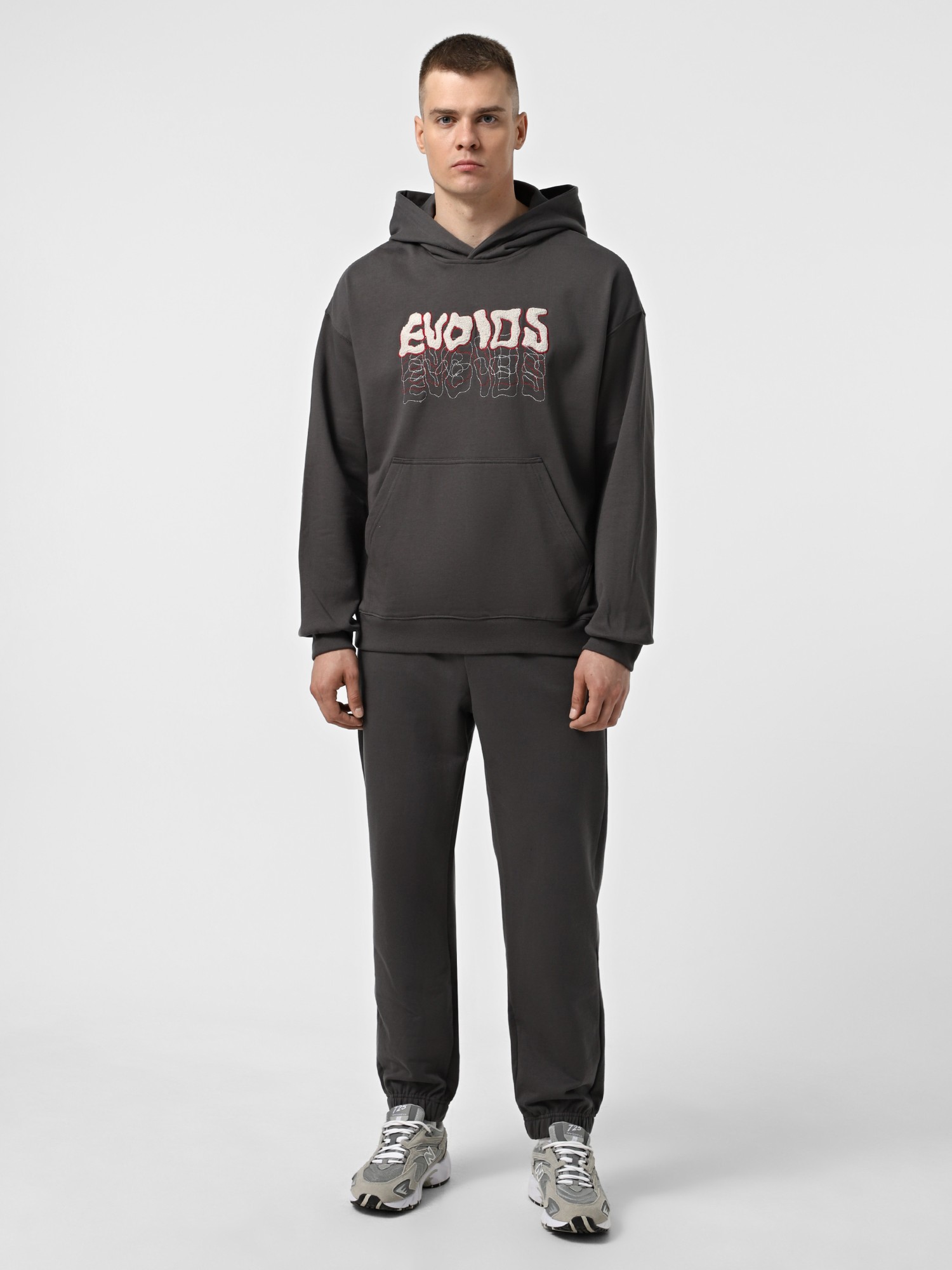 Толстовка чоловіча Evoids Thistle темно-сіра 552567-020 изображение 6