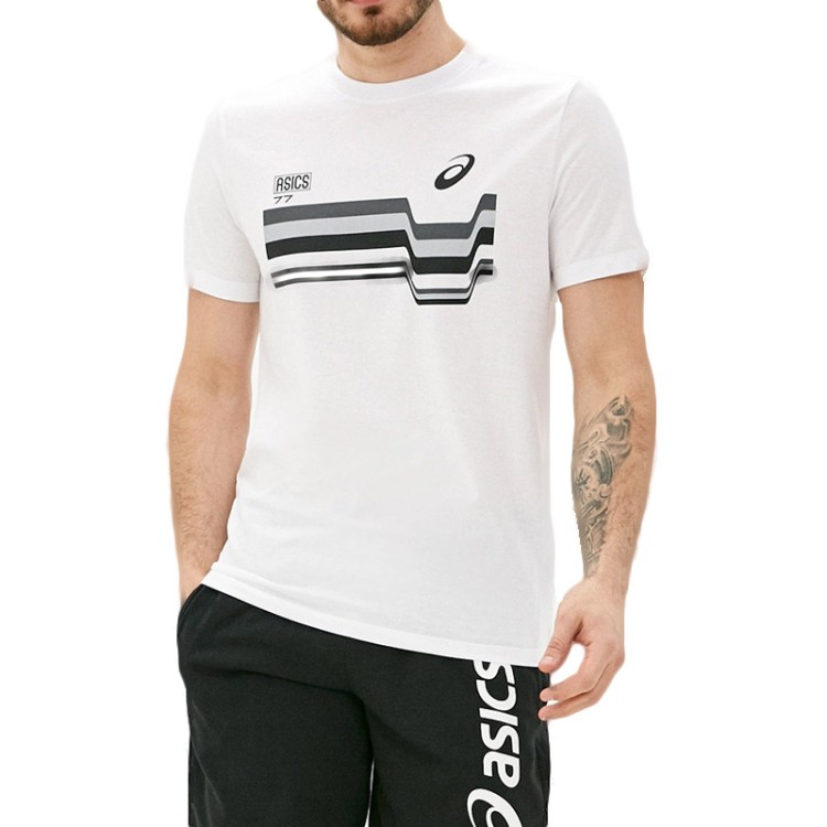 Футболка чоловіча Asics 77 Tee біла 2031C162-100  изображение 1