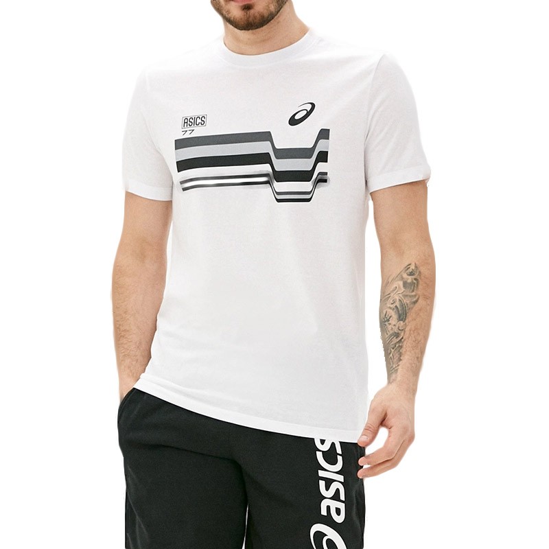 Футболка чоловіча Asics 77 Tee біла 2031C162-100  изображение 1