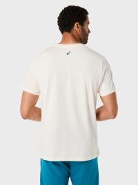 Футболка мужская Asics CHEST LOGO TEE кремовая 2031F333-100 изображение 4