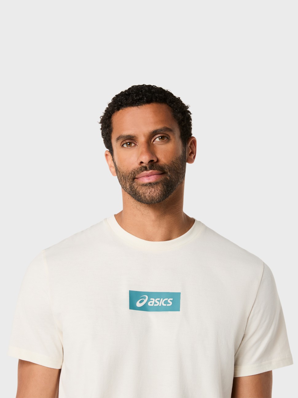 Футболка чоловіча Asics CHEST LOGO TEE кремова 2031F333-100 — фото 5