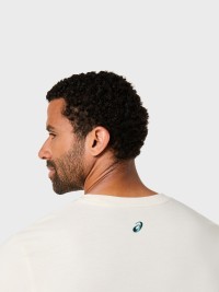 Футболка мужская Asics CHEST LOGO TEE кремовая 2031F333-100 изображение 6