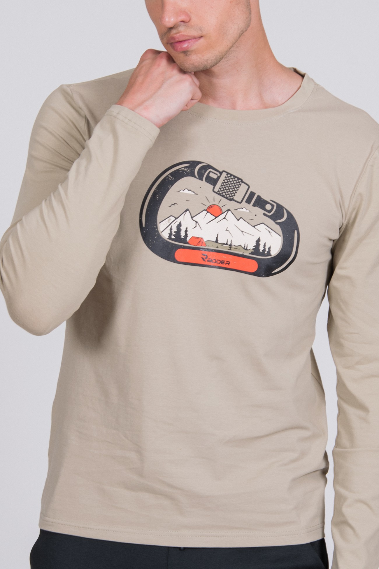 Футболка з довгим рукавом чоловіча Radder Miram хакі 442145-350 изображение 3