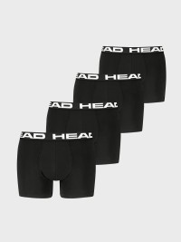 Боксеры мужские HEAD BASIC BOXER 4P черные 701239388001 изображение 2