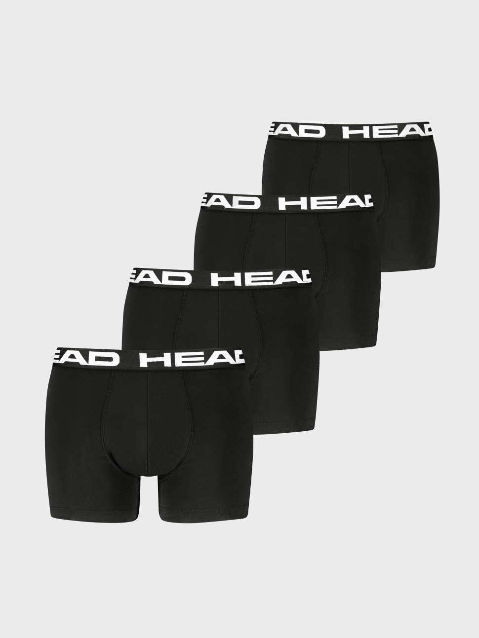 Боксери чоловічі HEAD BASIC BOXER 4P чорні 701239388001 — фото 2