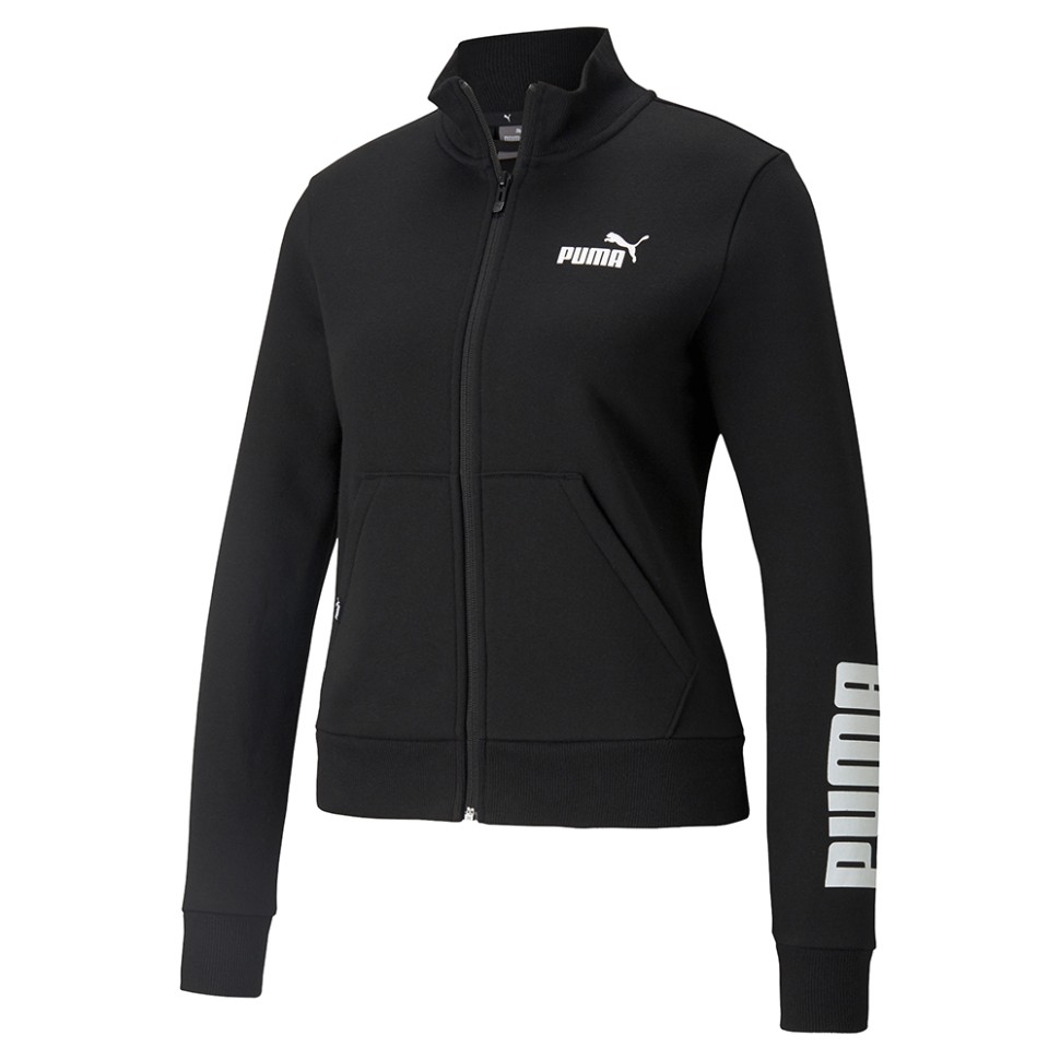 Толстовка жіноча Puma Puma Power Logo Track Jacket чорна 85593101 — фото 1
