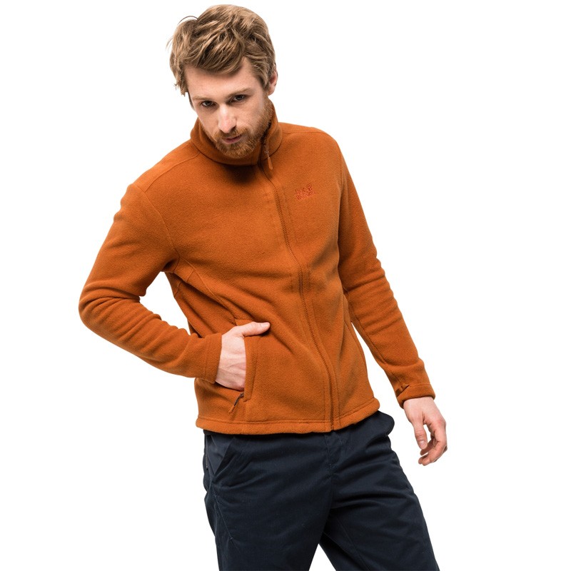 Толстовка мужская Jack Wolfskin оранжевая 1702064-3057 изображение 3