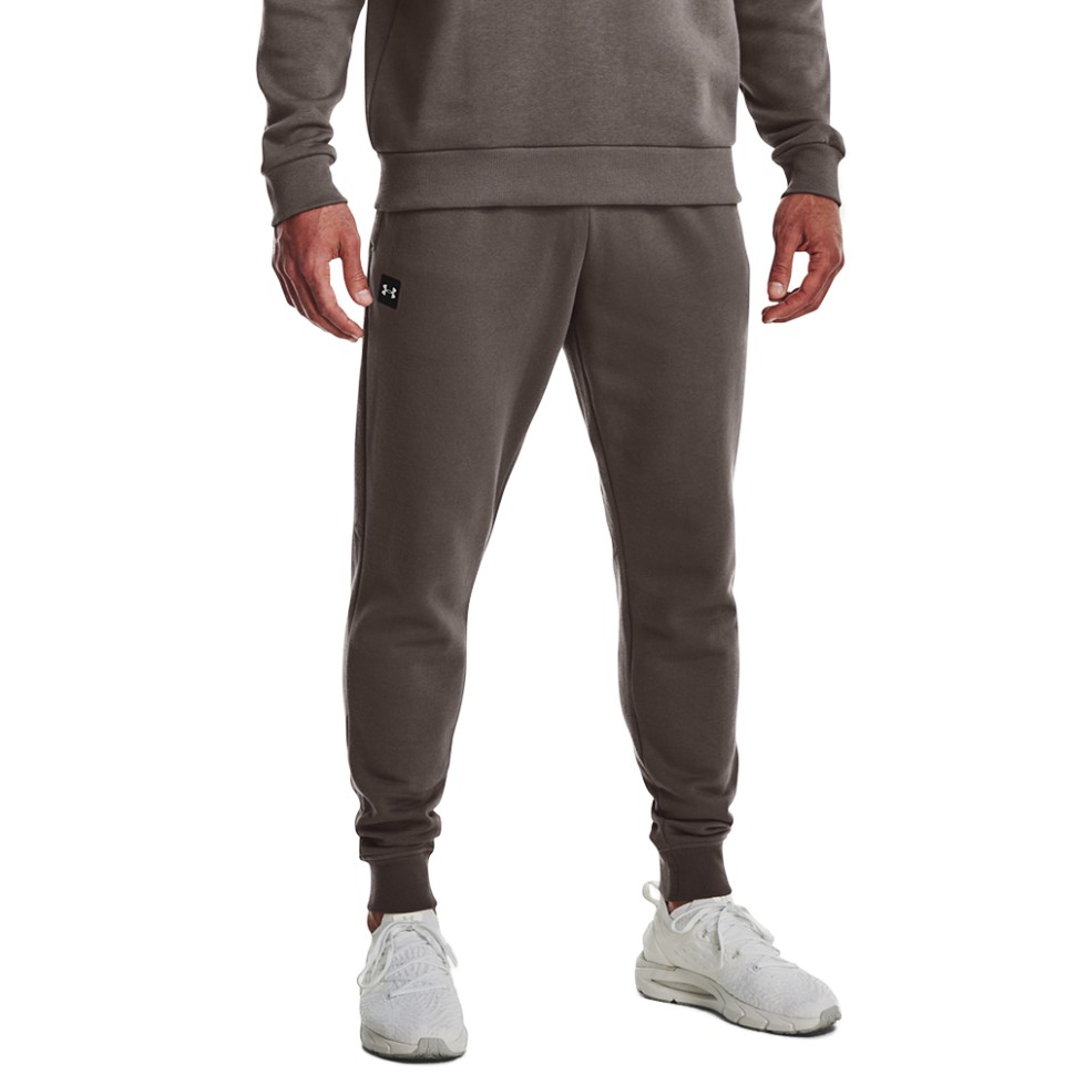 Штани чоловічі Under Armour Rival Fleece Joggers коричневі 1357128-176 изображение 1