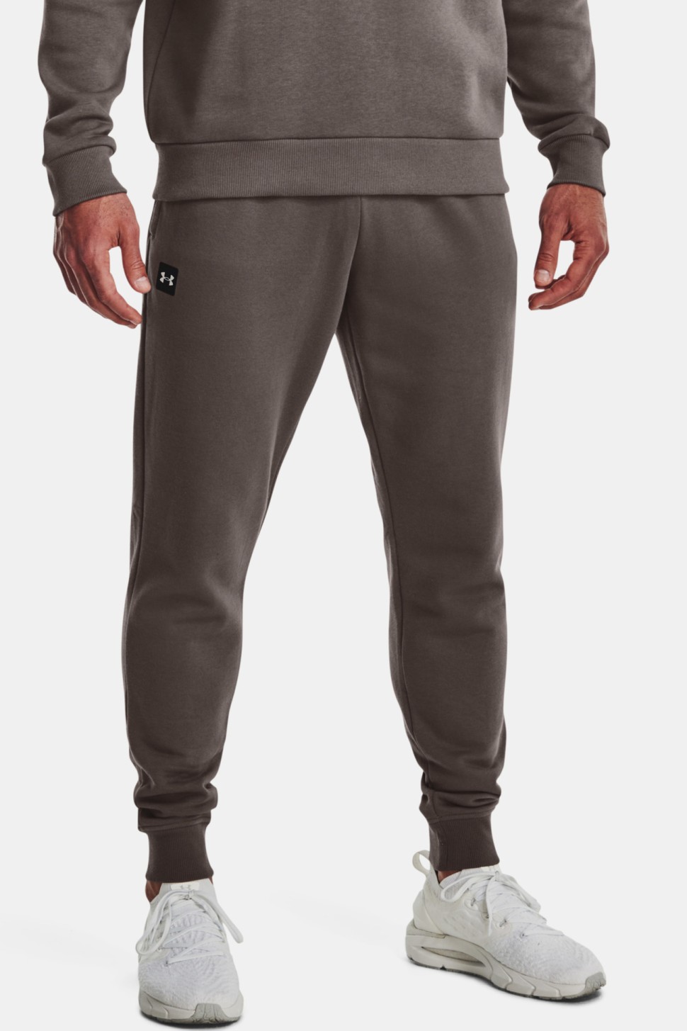 Штани чоловічі Under Armour Rival Fleece Joggers коричневі 1357128-176 — фото 2
