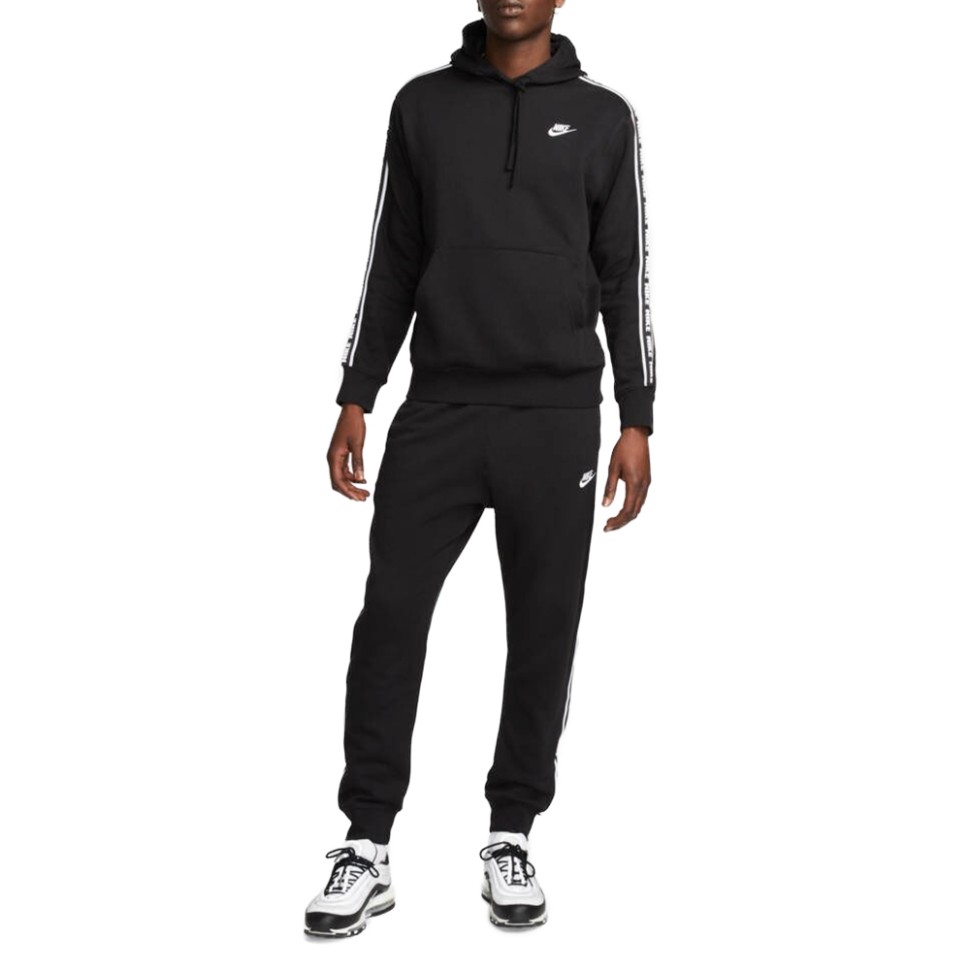 Костюм чоловічий Nike M NK CLUB FLC GX HD TRK SUIT чорний FB7296-010 изображение 1