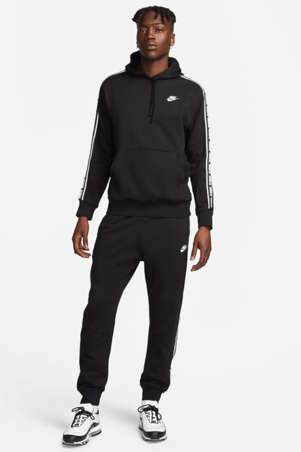 Костюм чоловічий Nike M NK CLUB FLC GX HD TRK SUIT чорний FB7296-010 — фото 2
