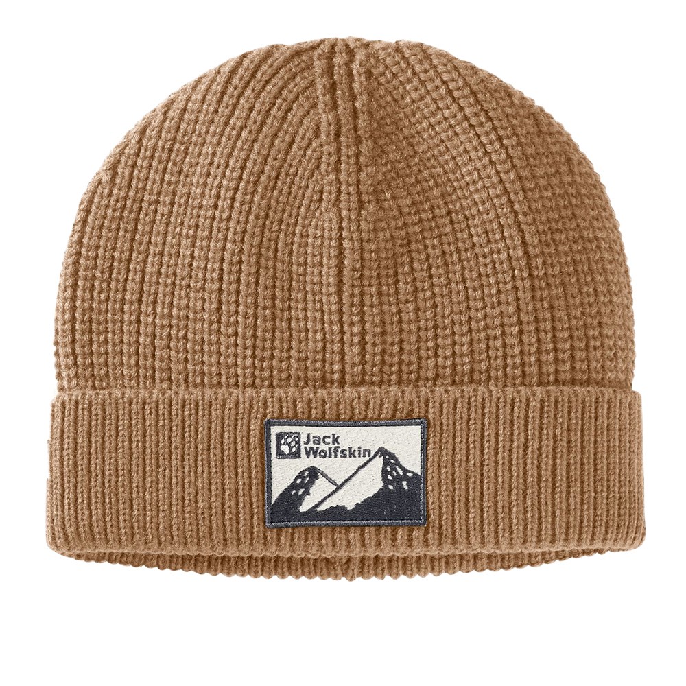 Шапка унисекс Jack Wolfskin EDO BADGE BEANIE коричневая 1910062-5601 изображение 1