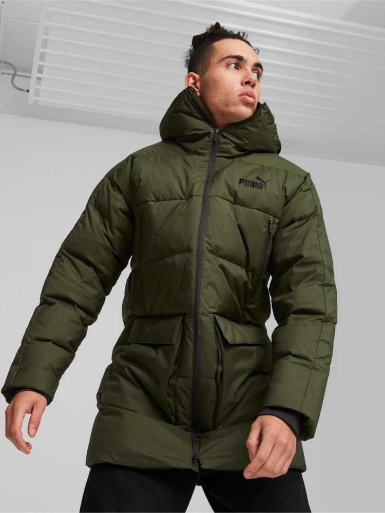 Куртка мужская Puma Protective Hooded Down Coat хаки 67537831 изображение 2