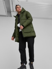 Куртка чоловіча Puma Protective Hooded Down Coat хакі 67537831 изображение 4