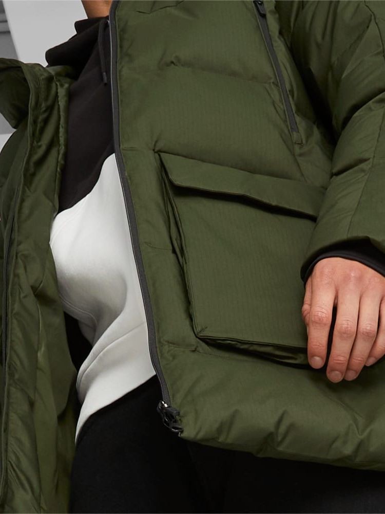 Куртка чоловіча Puma Protective Hooded Down Coat хакі 67537831 — фото 6