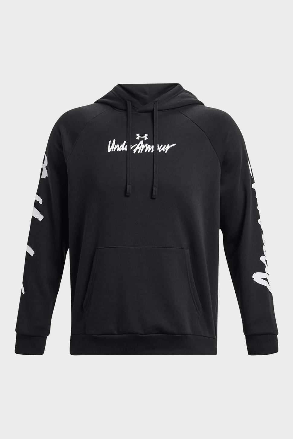 Толстовка чоловіча Under Armour UA Rival Fleece Graphic HD чорна 1379760-001 — фото 6