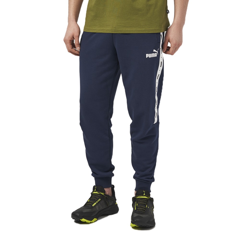 Штани чоловічі Puma ESS+ Tape Sweatpants TR cl сині 84738814 — фото 1