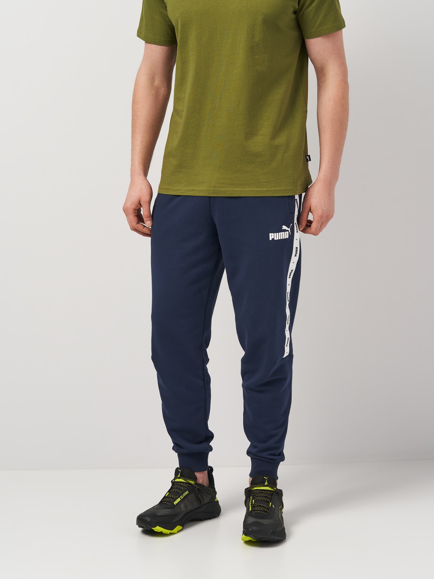 Брюки мужские Puma ESS+ Tape Sweatpants TR cl синие 84738814 изображение 2