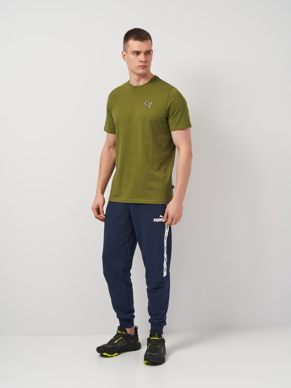 Штани чоловічі Puma ESS+ Tape Sweatpants TR cl сині 84738814 — фото 4