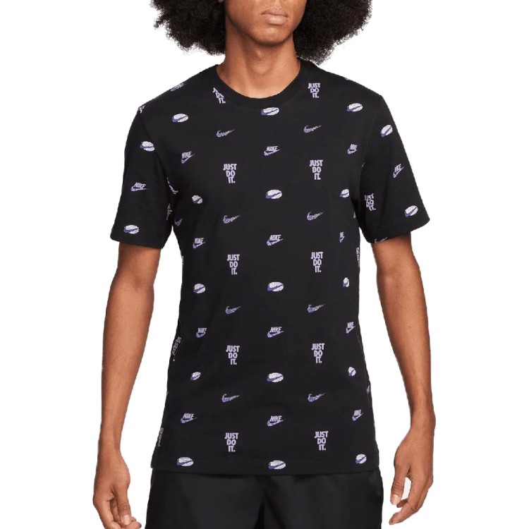 Футболка мужская Nike M NSW TEE M90 12MO AOP черная FQ8036-010