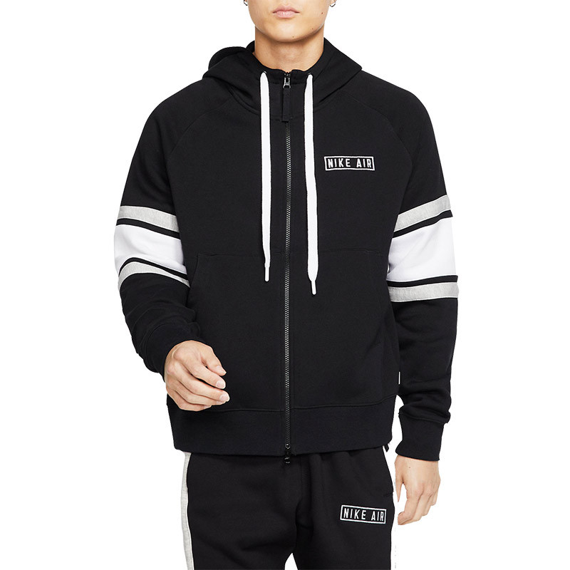 Толстовка мужская Nike Air Full Zip Fleece черная BV5149-010 изображение 2