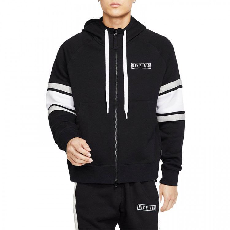 Толстовка мужская Nike Air Full Zip Fleece черная BV5149-010 изображение 2