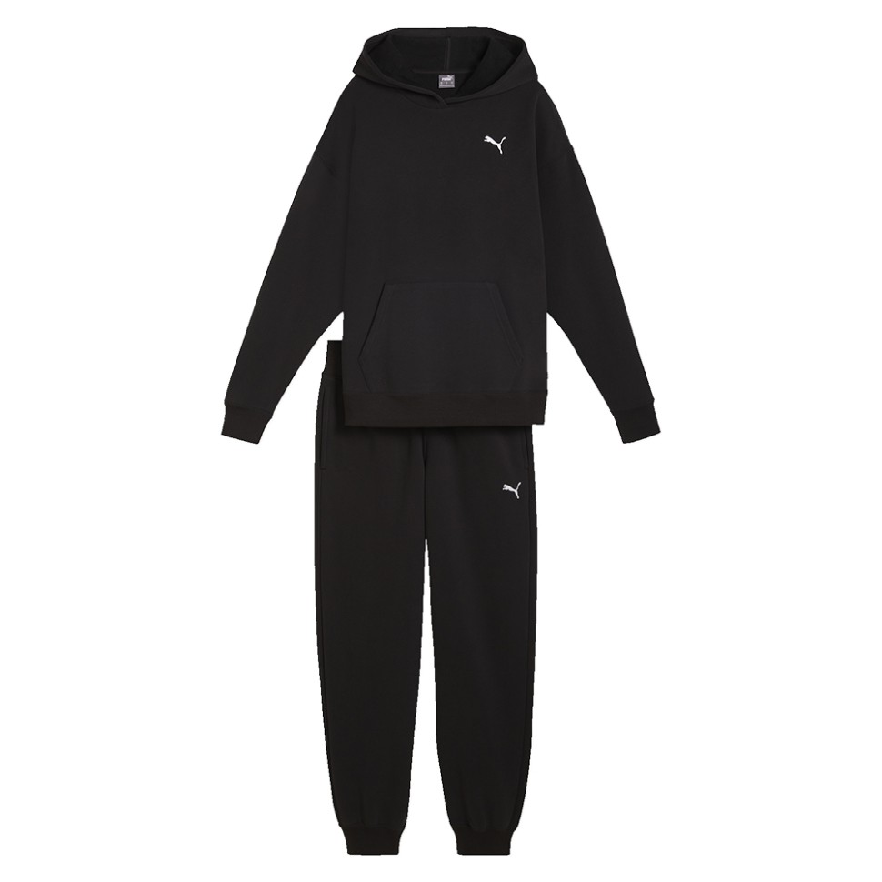 Костюм жіночий Puma Loungewear Tracksuit FL чорний 68309101 — фото 1