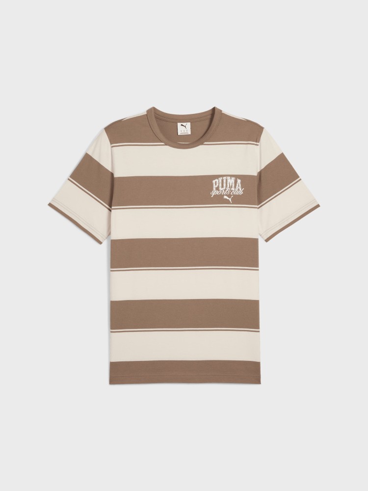 Футболка мужская Puma PUMA CLASS Striped Tee коричневая 68465793 изображение 2