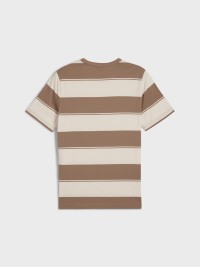 Футболка мужская Puma PUMA CLASS Striped Tee коричневая 68465793 изображение 3