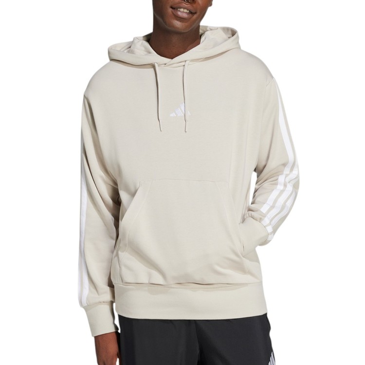 Толстовка мужская Adidas M 3S FT HD бежевая JE6367