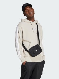Толстовка мужская Adidas M 3S FT HD бежевая JE6367 изображение 4
