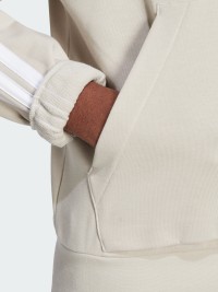 Толстовка мужская Adidas M 3S FT HD бежевая JE6367 изображение 6