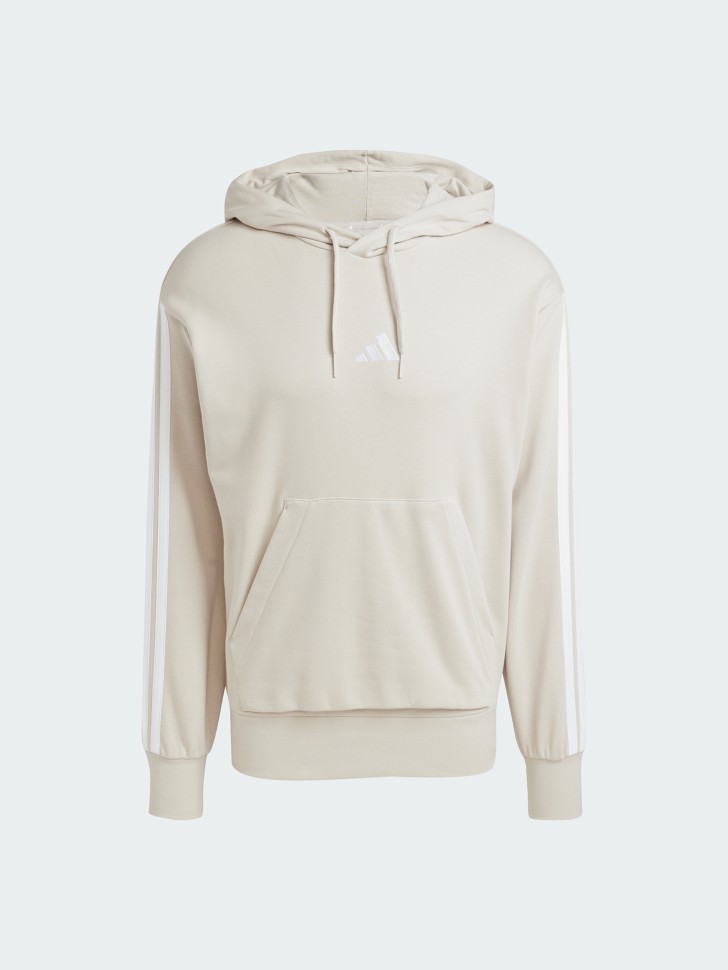 Толстовка мужская Adidas M 3S FT HD бежевая JE6367 изображение 7