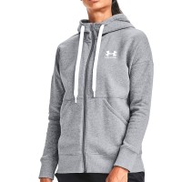 Толстовка жіноча Under Armour Rival Fleece FZ Hoodie сіра 1356400-035 изображение 2