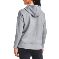Толстовка жіноча Under Armour Rival Fleece FZ Hoodie сіра 1356400-035 изображение 3