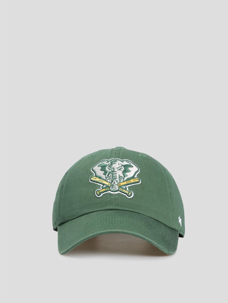 Кепка унісекс 47 Brand COOPERSTOWN OAKLAND ATHLETICS темно-зелена NLRGW18GWS-DG93 изображение 2